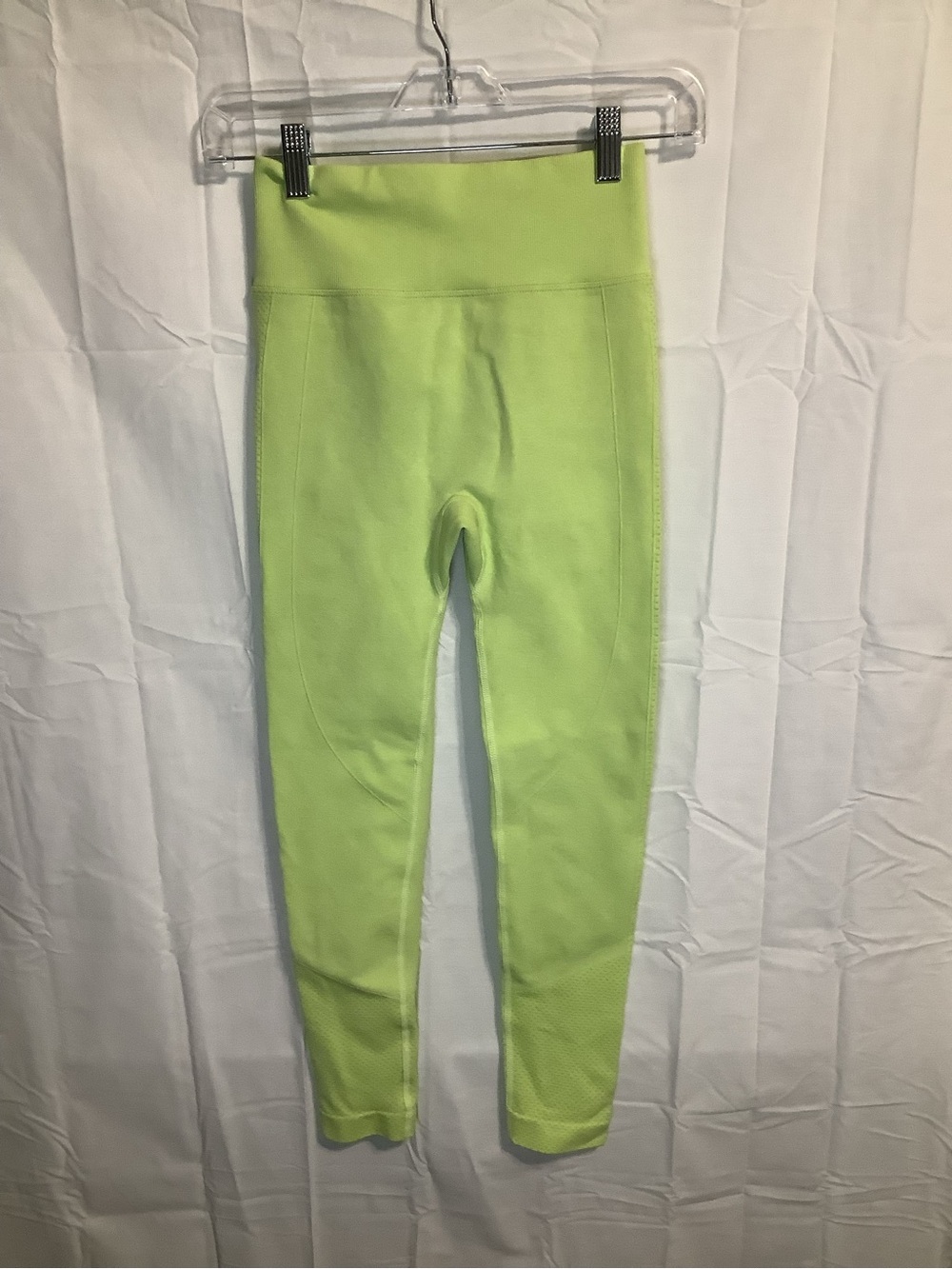 High-Waist Neon Green Women's Active Leggings